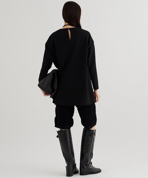 Whim Gazette（ウィムガゼット）の「刺繍ジョーゼットプルオーバー（シャツ/ブラウス・レディース・ブラック/オフホワイト・FREE）」の7枚目の写真