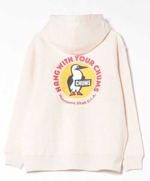 CHUMS（チャムス）の「CHUMS/チャムス CHUMS CIRCLE LOGO PARKA パーカー/プルオーバー バックプリント CH00-1540（パーカー・メンズ・グリーン系その他/ナチュラル/ブラック/グレー系その他・M/L/XL）」の3枚目の写真