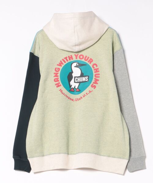 CHUMS（チャムス）の「CHUMS/チャムス CHUMS CIRCLE LOGO PARKA パーカー/プルオーバー バックプリント CH00-1540（パーカー・メンズ・グリーン系その他/ナチュラル/ブラック/グレー系その他・M/L/XL）」の4枚目の写真