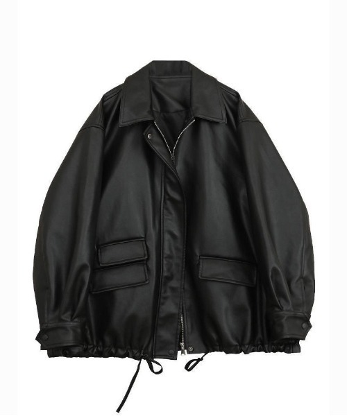 &soiree(アンドソワレ)の「アーバンルーズレザージャケット(ライダースジャケット・レディース・ブラック・MEDIUM/LARGE/X-LARGE)」の5枚目の写真