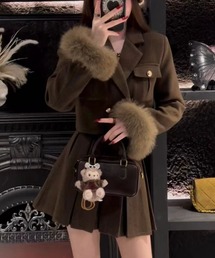 LAC-VERT | ショートジャケット＋プリーツスカートセットアップ(セットアップ)