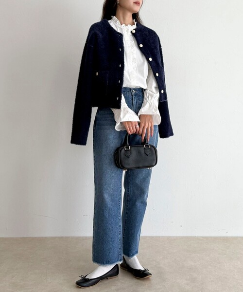 fredy emue（フレディエミュ）の「フリルデザインシャツ（シャツ/ブラウス・レディース・オフホワイト/ブルー系その他/ベージュ系その他・38）」の21枚目の写真