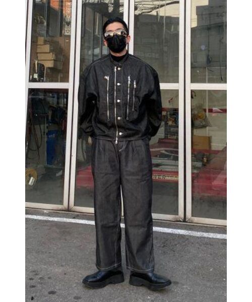 MASSNOUN(マスノウン)の「CURVED BALLOON DENIM MFHJP001-BK(デニムパンツ・レディース・その他・LARGE/MEDIUM/X-LARGE)」の16枚目の写真