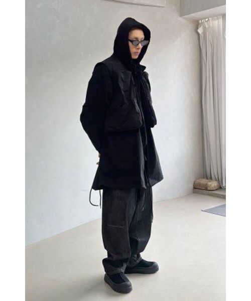 MASSNOUN(マスノウン)の「CURVED BALLOON DENIM MFHJP001-BK(デニムパンツ・レディース・その他・LARGE/MEDIUM/X-LARGE)」の14枚目の写真