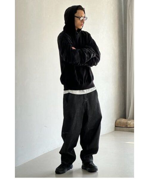 MASSNOUN(マスノウン)の「CURVED BALLOON DENIM MFHJP001-BK(デニムパンツ・レディース・その他・LARGE/MEDIUM/X-LARGE)」の10枚目の写真