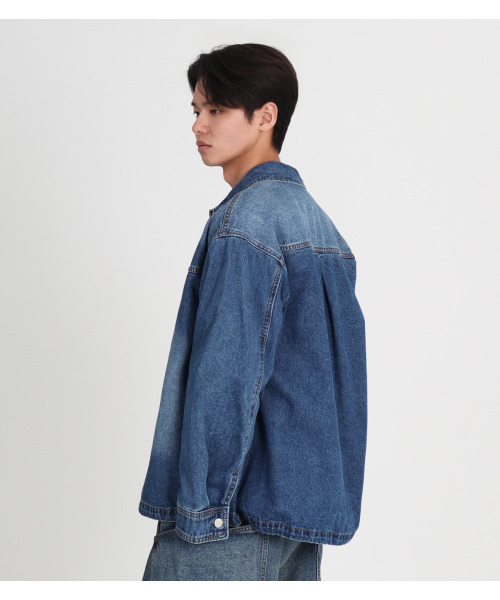 BUTTON SEOUL(ボタンソウル)の「青いアウターシャツ(シャツ/ブラウス・メンズ・その他・LARGE/X-LARGE)」の7枚目の写真