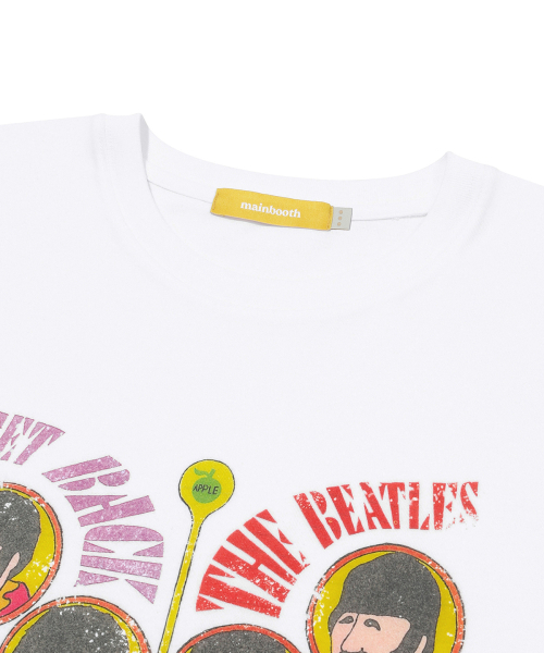 MAINBOOTH（メインブース）の「[ビートルズ] ゲットバックTシャツ(ホワイト)（Tシャツ/カットソー・レディース・その他・2/3）」の3枚目の写真