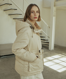 YUPPE（ヨッペ）の「STRING HALF PADDING_CREAM（ダウンジャケット/コート）」