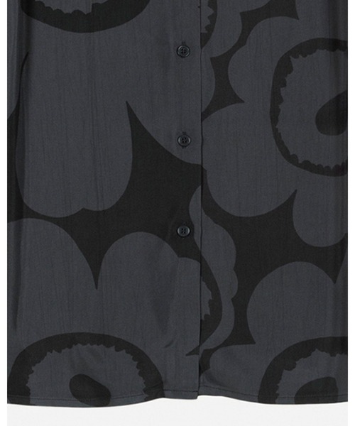 marimekko（マリメッコ）の「Vivahde Unikko / Shirt（シャツ/ブラウス・レディース・ブラック・38/34/36）」の6枚目の写真