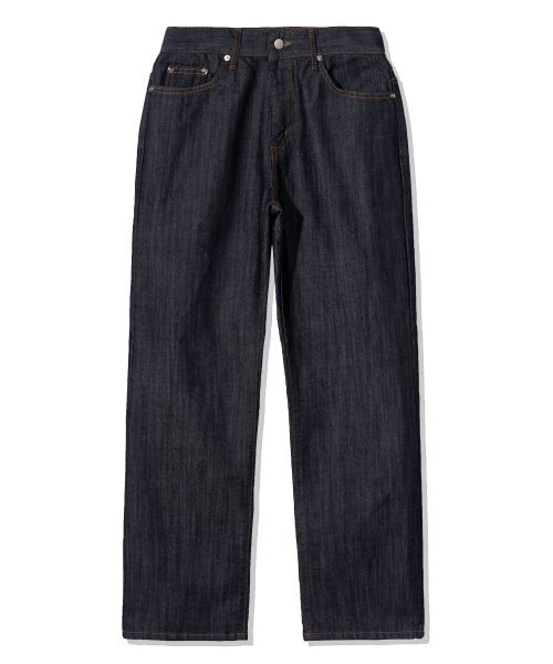 WEST GRAND BOULEVARD（ウエストグランドブルバード）の「セミワイドサテンストライプ生地デニムパンツINDIGO（デニムパンツ・レディース・その他・SMALL/MEDIUM/LARGE/X-LARGE）」の2枚目の写真