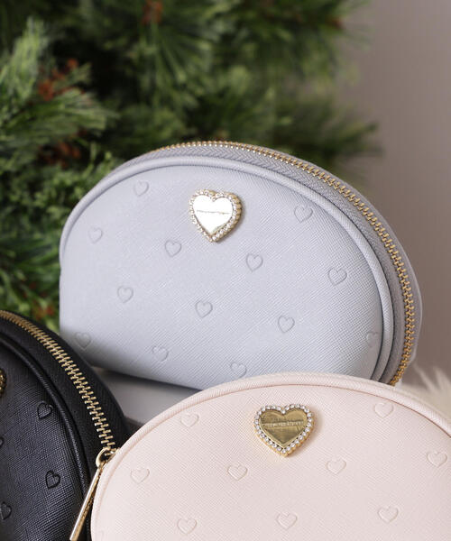 JILL by JILL STUART(ジルバイジルスチュアート)の「エンボスハートポーチ(ポーチ・レディース・ピンク/ブルー/ブラック・FREE)」の13枚目の写真