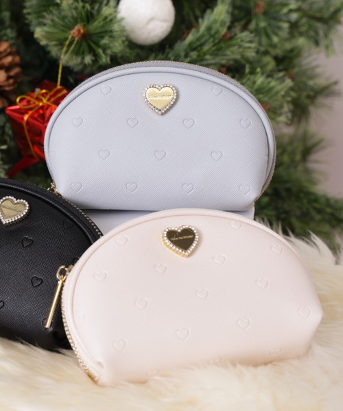 ジル バイ ジルスチュアート JILL by JILLSTUART ポーチ エンボスハート レディース ブランド 正規品 新品 ギフト プレゼント 人気 おすすめ 誕生日 記念日 クリスマス 送料無料 ラッピング無料 エンボスハートポーチ（ポーチ）｜JILL by JILL STUART（ジルバイジル