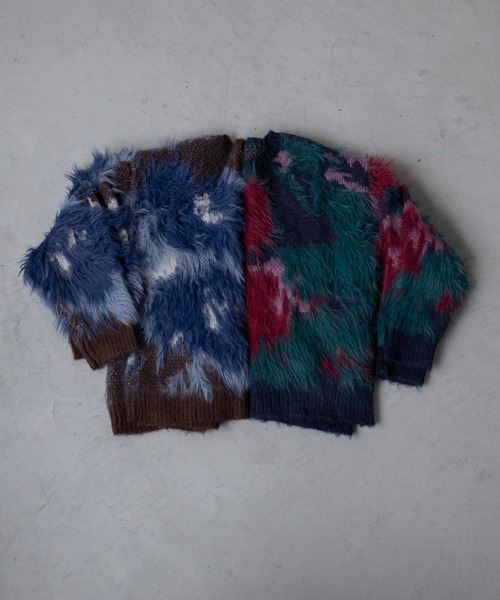 美品　VACANCY ヴァカンシー　ニット　トップス　シャギー　人気　完売 モノクロハイネックシャギーニット（ニット/セーター）｜VACANCY