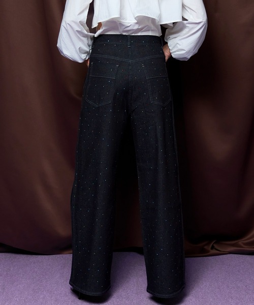 MAISON SPECIAL（メゾンスペシャル）の「Double Pocket Stone Denim/ダブルポケットストーンデニム（デニムパンツ・レディース・ネイビー・38/36/34）」の9枚目の写真