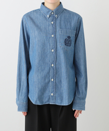 journal standard L'essage | 【SPORTY&RICH/スポーティアンドリッチ】NY Crest Oversized Denim Shirt(シャツ/ブラウス)