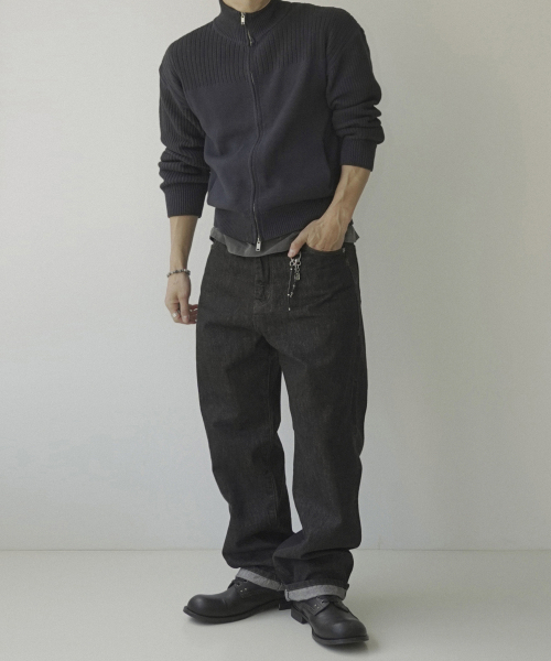 SIIIIDO(シド)の「RACHMAN LUNA DYED ZIP-UP CARDIGAN #1(カーディガン/ボレロ・メンズ・その他・1/2/3)」の5枚目の写真