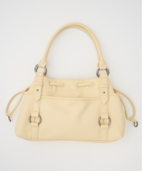 SLY（スライ）の「VINTAGE LIKE HAND BAG ヴィンテージライク ハンドバッグ 冬服 春服（ハンドバッグ・レディース・シルバー/ライトイエロー/ブラウン・FREE）」の3枚目の写真