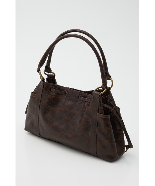 SLY（スライ）の「VINTAGE LIKE HAND BAG ヴィンテージライク ハンドバッグ 冬服 春服（ハンドバッグ・レディース・シルバー/ライトイエロー/ブラウン・FREE）」の8枚目の写真