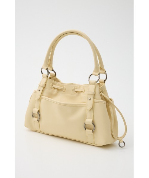 SLY（スライ）の「VINTAGE LIKE HAND BAG ヴィンテージライク ハンドバッグ 冬服 春服（ハンドバッグ・レディース・シルバー/ライトイエロー/ブラウン・FREE）」の18枚目の写真