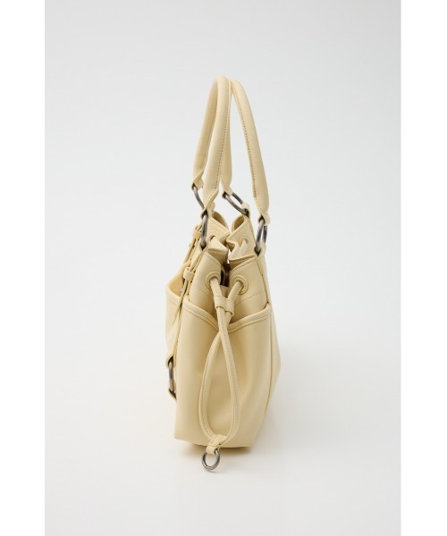 SLY（スライ）の「VINTAGE LIKE HAND BAG ヴィンテージライク ハンドバッグ 冬服 春服（ハンドバッグ・レディース・シルバー/ライトイエロー/ブラウン・FREE）」の19枚目の写真