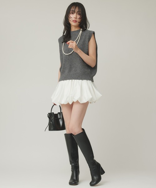 Narcissus（ナルシス）の「サテンバルーンミニスカート（スカート・レディース・ホワイト・FREE）」の12枚目の写真