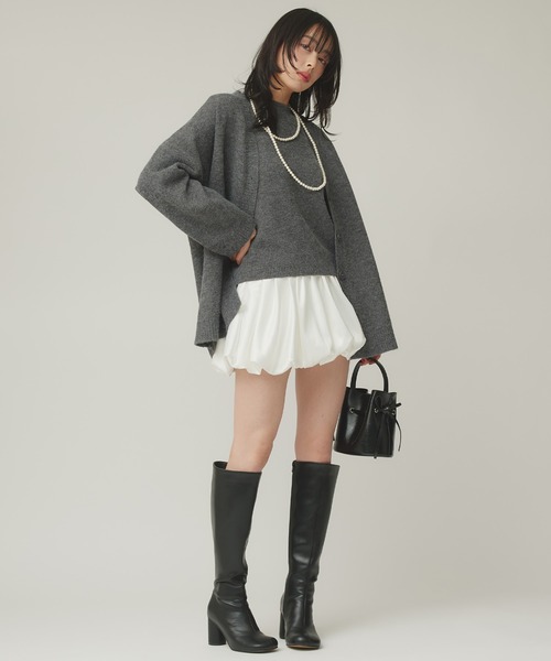 Narcissus（ナルシス）の「サテンバルーンミニスカート（スカート・レディース・ホワイト・FREE）」の14枚目の写真