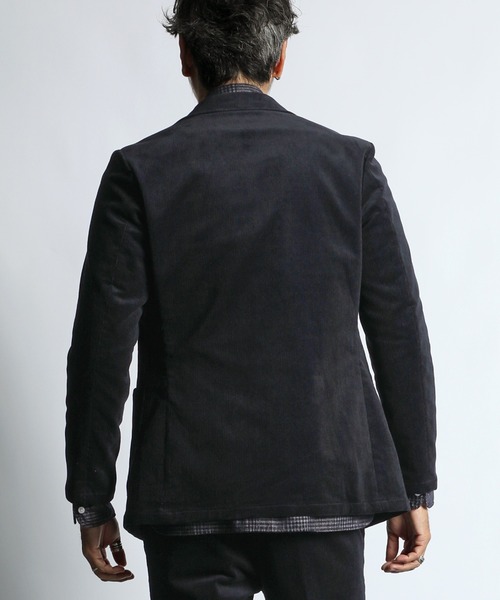 The DUFFER of ST.GEORGE(ザダファーオブセントジョージ)の「14W STRETCH CORDUROY SET UP JACKET:ストレッチコーデュロイ セットアップ コンフォート ジャケット(テーラードジャケット・メンズ・カーキ/ネイビー・MEDIUM/LARGE/X-LARGE)」の8枚目の写真