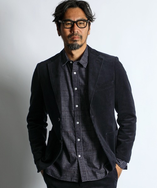The DUFFER of ST.GEORGE(ザダファーオブセントジョージ)の「14W STRETCH CORDUROY SET UP JACKET:ストレッチコーデュロイ セットアップ コンフォート ジャケット(テーラードジャケット・メンズ・カーキ/ネイビー・MEDIUM/LARGE/X-LARGE)」の5枚目の写真