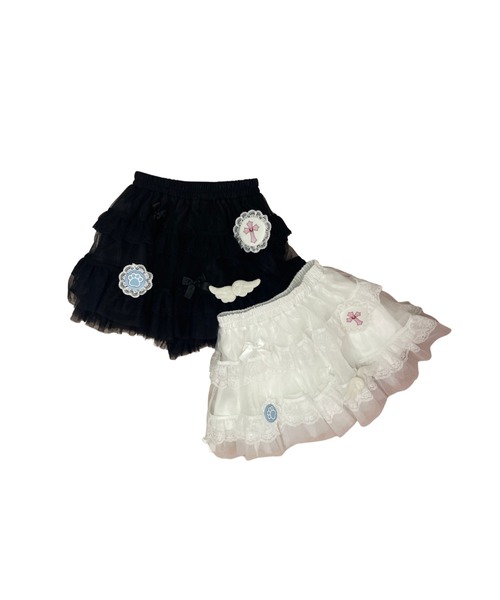 Jamie エーエヌケー（ジェイミーエーエヌケー）の「サブカルチュールスカパン（スカート・レディース・ブラック/ホワイト・M）」の5枚目の写真