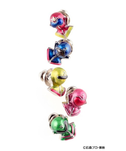 AOYAMA（アオヤマ）の「秘密戦隊ゴレンジャーモチーフピンズ【WEB限定】（ネクタイピン・メンズ・ブルー/イエロー/レッド/ピンク/グリーン・F）」の6枚目の写真