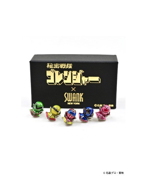 AOYAMA（アオヤマ）の「秘密戦隊ゴレンジャーモチーフピンズ【WEB限定】（ネクタイピン・メンズ・ブルー/イエロー/レッド/ピンク/グリーン・F）」の7枚目の写真
