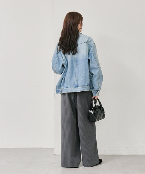 mystic（ミスティック）の「オーバーデニムジャケット（デニムジャケット・レディース・ブルー/ネイビー・FREE）」の11枚目の写真