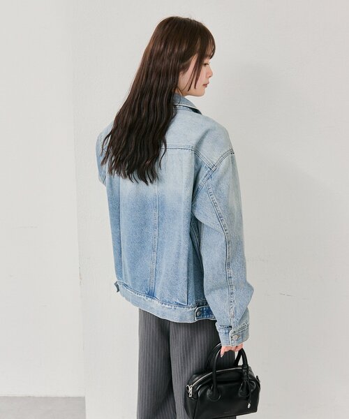 mystic（ミスティック）の「オーバーデニムジャケット（デニムジャケット・レディース・ブルー/ネイビー・FREE）」の12枚目の写真
