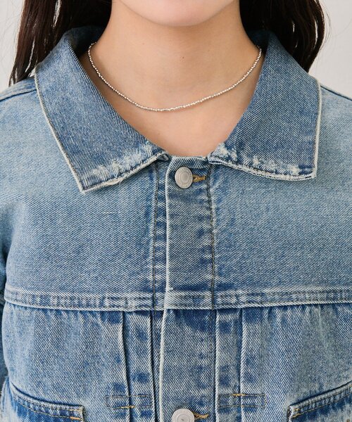 mystic（ミスティック）の「オーバーデニムジャケット（デニムジャケット・レディース・ブルー/ネイビー・FREE）」の17枚目の写真