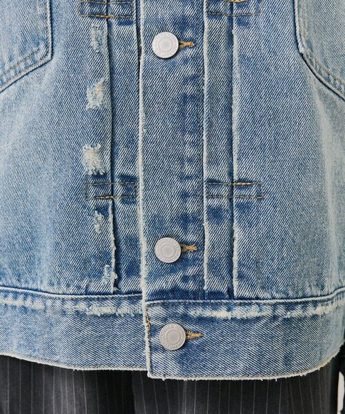 mystic（ミスティック）の「オーバーデニムジャケット（デニムジャケット・レディース・ブルー/ネイビー・FREE）」の18枚目の写真