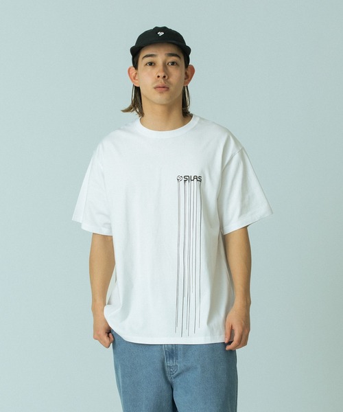 SILAS(サイラス)の「DRIP S/S TEE(Tシャツ/カットソー・メンズ・ブラック/イエロー/ホワイト・XL/L/M)」の1枚目の写真