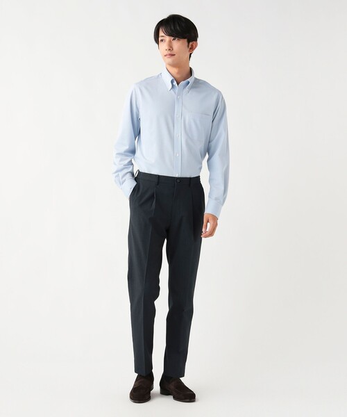 BEAMS HEART(ビームスハート)の「トリコット イージーケア ボタンダウンシャツ(シャツ/ブラウス・メンズ・ブルー/サックスブルー/ホワイト・38/41/39/42/40/37)」の22枚目の写真