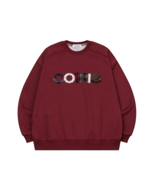 COIRIS_(コイリス)の「◇COIRIS◇ブランド直輸入正規品/ヴァンディ ヴィンテージ アップリケ ロゴ MTM VANDY VINTAGE APPLIQUE LOGO MTM(スウェット・レディース・バーガンディー・FREE)」の2枚目の写真