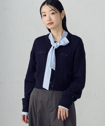 COMME CA ISM | ケーブルクルーネックカーディガン(カーディガン/ボレロ)