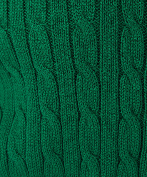 COMME CA ISM（コムサイズム）の「ケーブルクルーネックカーディガン（カーディガン/ボレロ・レディース・ネイビー/グリーン/オフホワイト・LARGE/MEDIUM）」の8枚目の写真