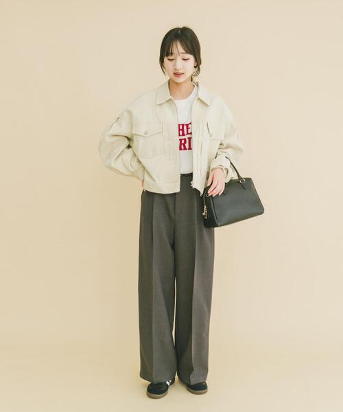 ITEMS URBANRESEARCH(アイテムズ アーバンリサーチ)の「袖ボリュームZIPブルゾン(ブルゾン・レディース・ホワイト系その他/ブラウン・FREE)」の17枚目の写真