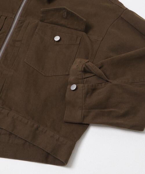 ITEMS URBANRESEARCH(アイテムズ アーバンリサーチ)の「袖ボリュームZIPブルゾン(ブルゾン・レディース・ホワイト系その他/ブラウン・FREE)」の10枚目の写真