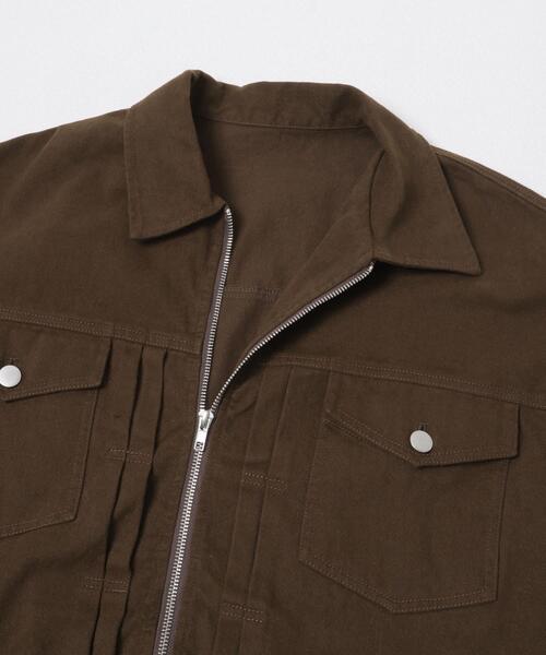 ITEMS URBANRESEARCH(アイテムズ アーバンリサーチ)の「袖ボリュームZIPブルゾン(ブルゾン・レディース・ホワイト系その他/ブラウン・FREE)」の11枚目の写真