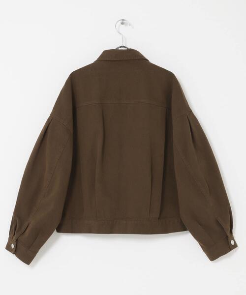 ITEMS URBANRESEARCH(アイテムズ アーバンリサーチ)の「袖ボリュームZIPブルゾン(ブルゾン・レディース・ホワイト系その他/ブラウン・FREE)」の12枚目の写真