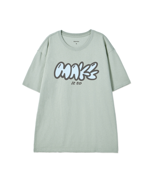MAKEITTO（メイキット）の「[MAKE] CREW NECK TEE_MINT（Tシャツ/カットソー・メンズ・その他・MEDIUM/LARGE/X-LARGE/XX-LARGE）」の2枚目の写真