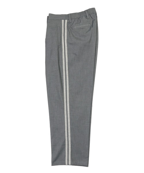 WEB限定アイテム】SIDE LINE EASY WIDE SLACKS：サイドライン イージー