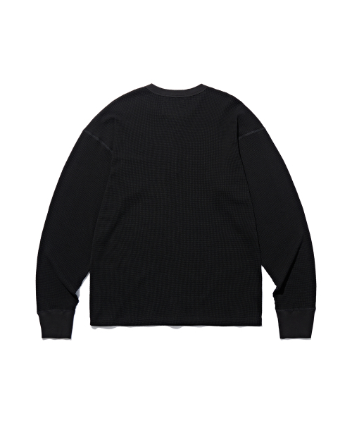 DISCUS ATHLETIC(ディスカス アスレチック)の「USAFAロゴワッフルヘンリーネックロングスリーブTシャツブラック(Tシャツ/カットソー・レディース・その他・MEDIUM/LARGE/X-LARGE)」の4枚目の写真