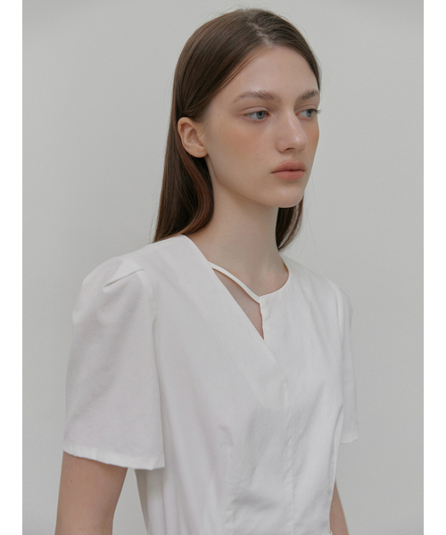 ETMON(エトモン)の「Neck Strap Belt Dress, White(ワンピース・レディース・その他・S/M)」の5枚目の写真