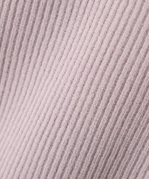 EDIT COLOGNE（エディットコロン）の「＜Ｅ＞レーススカーフ付きリブニット / 1216175200（ニット/セーター・レディース・パープル/ブルー/ホワイト系その他/ホワイト×ブラック・FREE）」の5枚目の写真