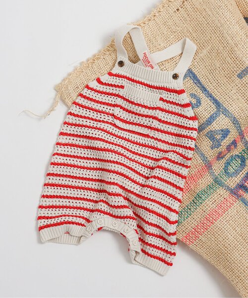 BREEZE（ブリーズ）の「【リンク】Bpop サマーニットサロペット（その他ベビーウェア・キッズ・ブルー/レッド・80/70）」の2枚目の写真